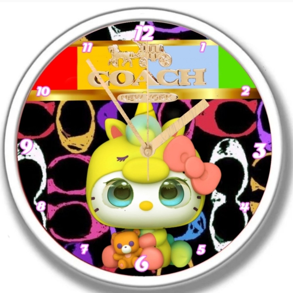Hello kitty coach clock